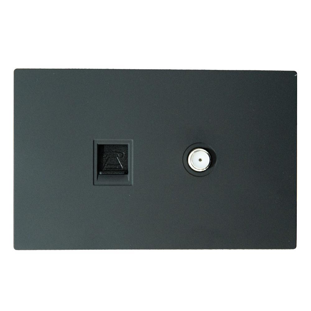 TOMA TELEFONO + TOMA TV TERRA NEGRO UDUKE (V6-036)